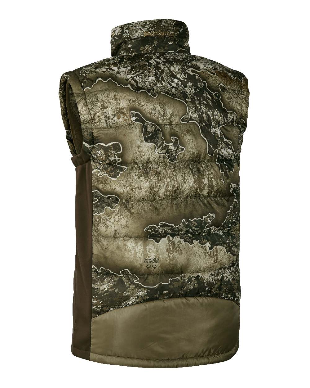 Realtree Excape coloured Deerhunter Excape Quilted Waistcoat on white background #colour_realtree-excape