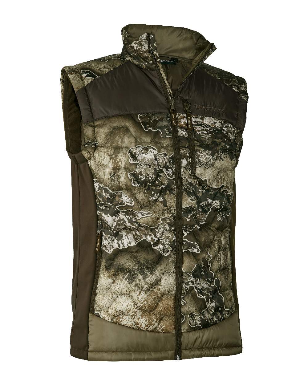 Realtree Excape coloured Deerhunter Excape Quilted Waistcoat on white background #colour_realtree-excape