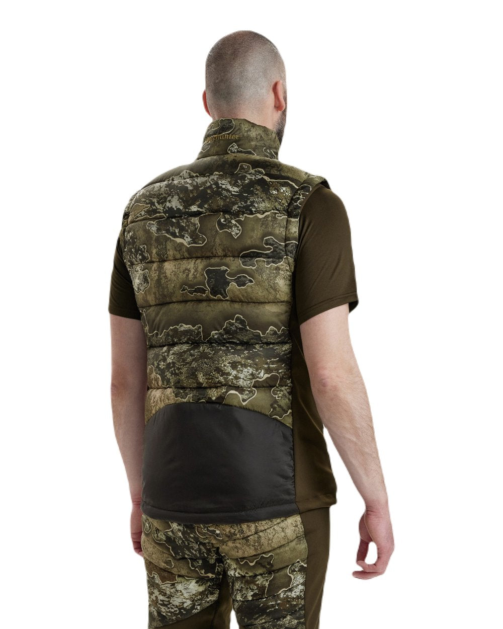 Realtree Excape coloured Deerhunter Excape Quilted Waistcoat on white background #colour_realtree-excape