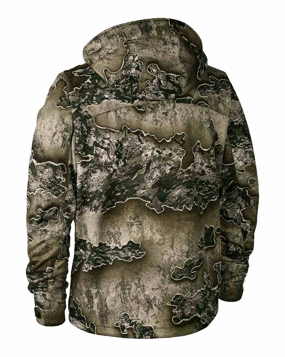 Realtree Excape coloured Deerhunter Excape Softshell Jacket on white background #colour_realtree-excape