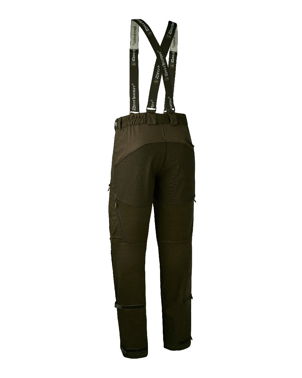 Art Green coloured Deerhunter Excape Softshell Trousers on white background #colour_art-green