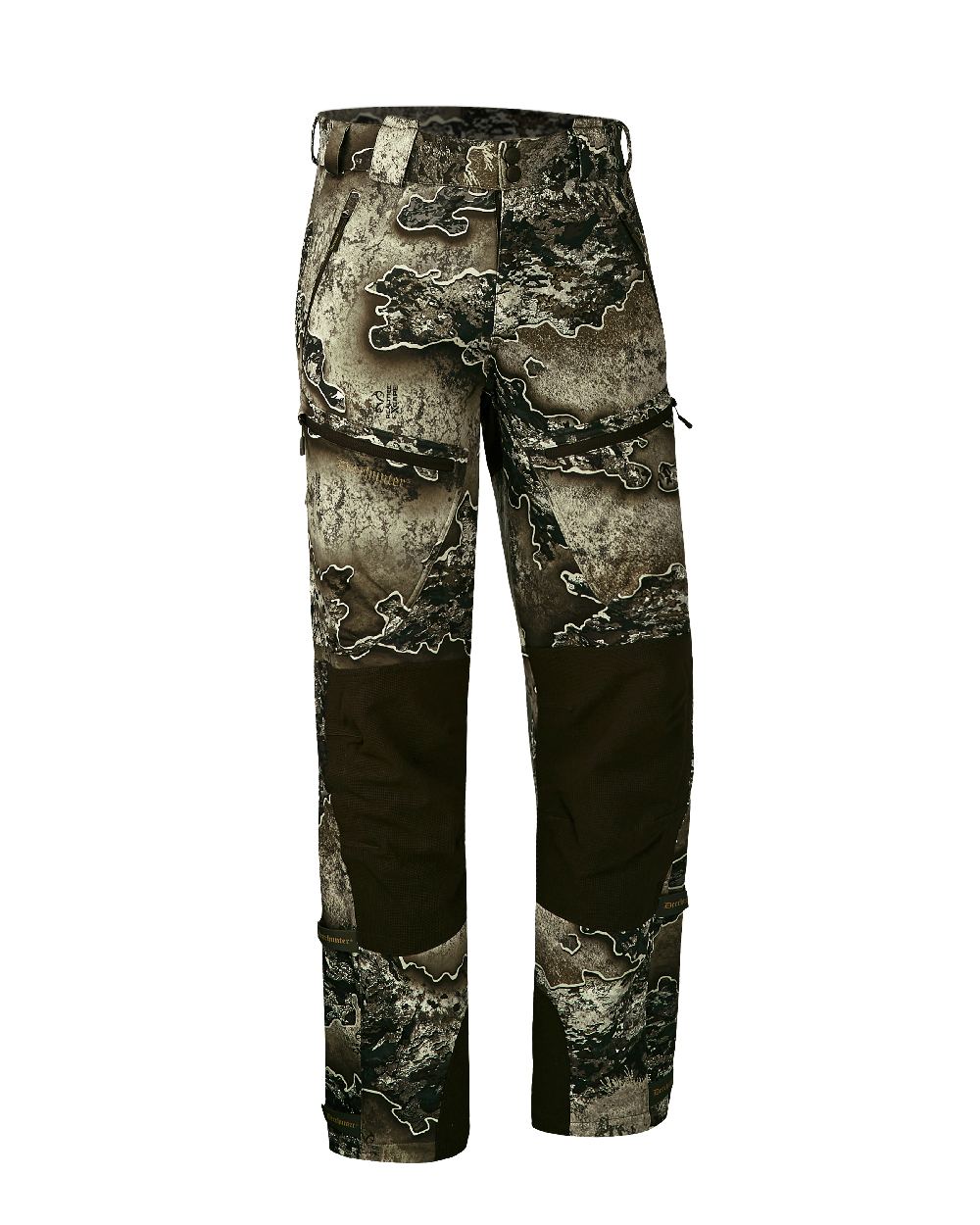 Realtree Excape coloured Deerhunter Excape Softshell Trousers on white background #colour_realtree-excape