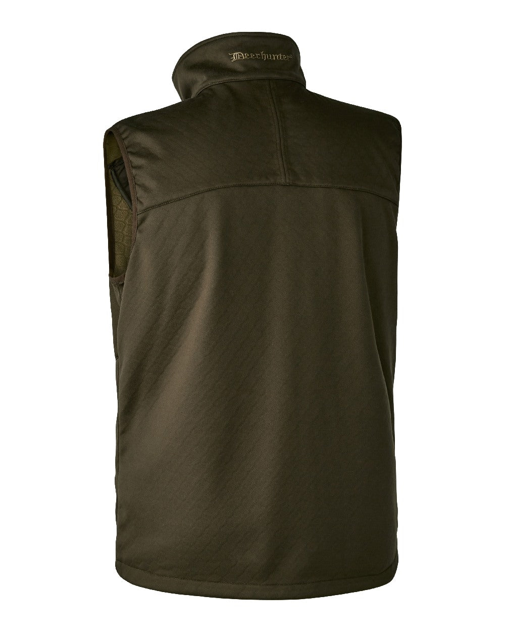 Art Green coloured Deerhunter Excape Softshell Waistcoat on white background #colour_art-green