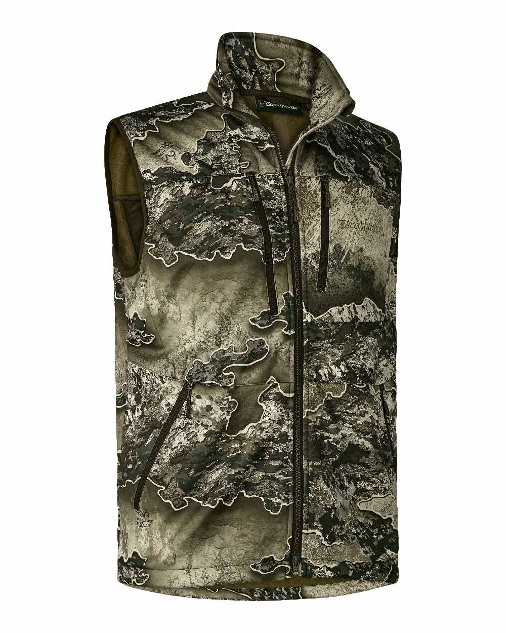 Realtree Excape coloured Deerhunter Excape Softshell Waistcoat on white background #colour_realtree-excape