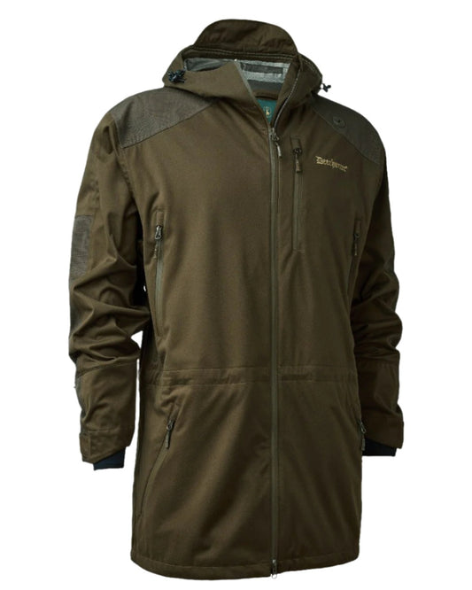 Art Green coloured Deerhunter Excape Waterproof Rain Jacket on white background #colour_art-green