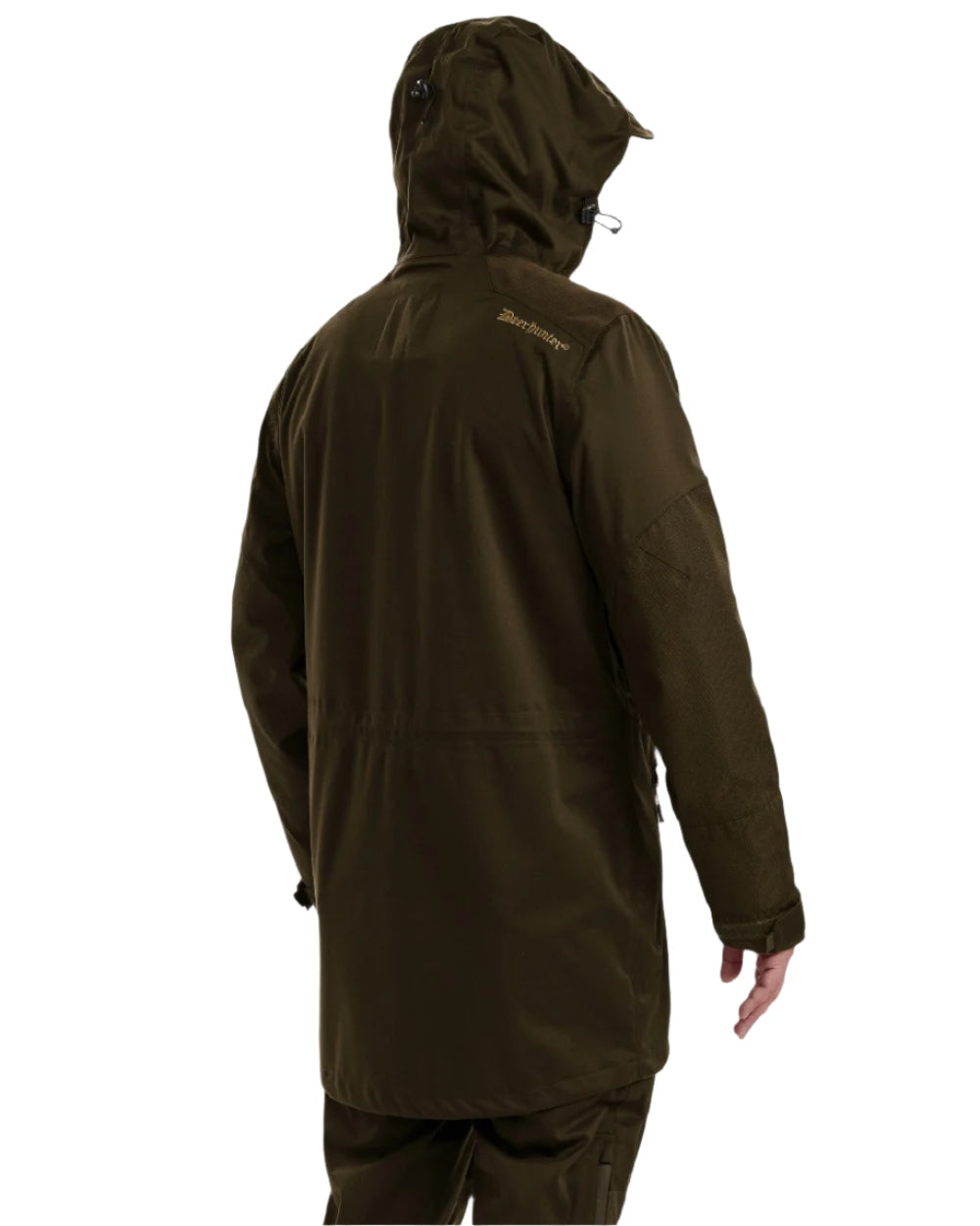 Art Green coloured Deerhunter Excape Waterproof Rain Jacket on white background #colour_art-green