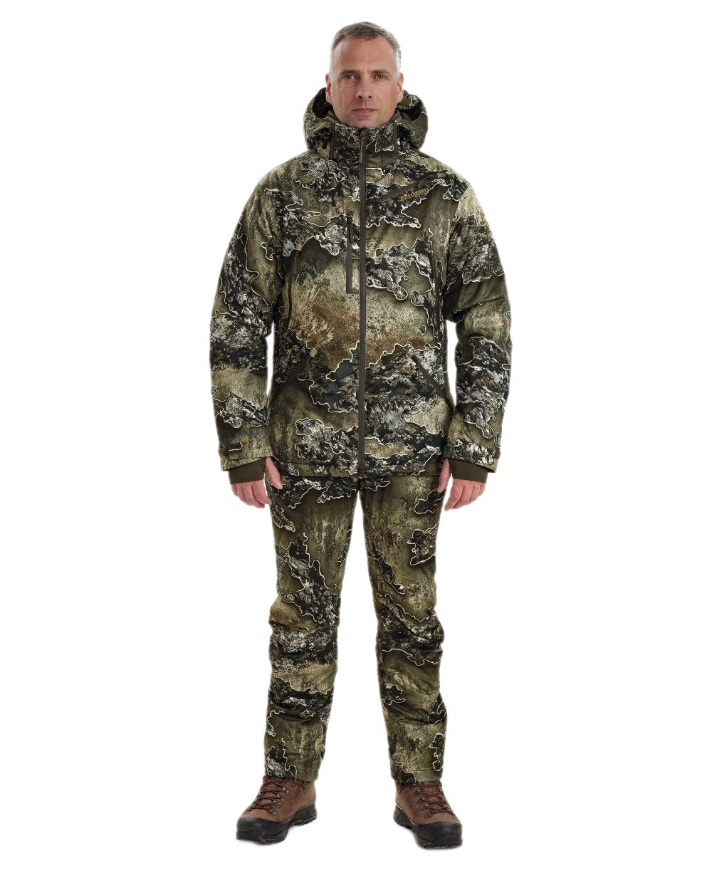 Realtree Excape coloured Deerhunter Excape Winter Waterproof Jacket on white background #colour_realtree-excape