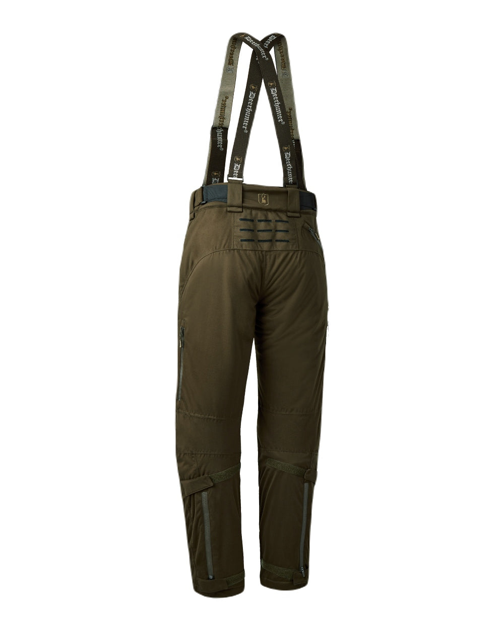 Art Green coloured Deerhunter Excape Winter Waterproof Trousers on white background #colour_art-green
