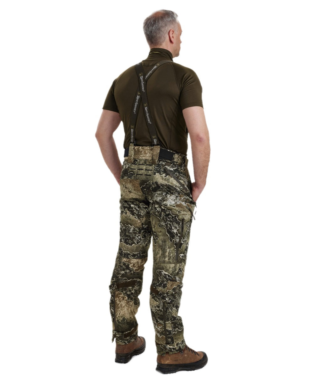 Realtree Excape coloured Deerhunter Excape Winter Waterproof Trousers on white background #colour_realtree-excape