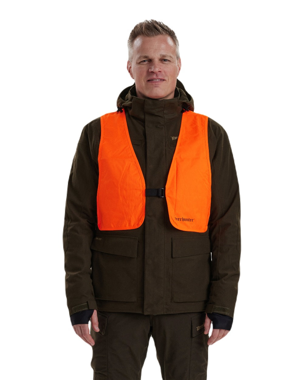 Wood coloured Deerhunter Heat Game Jacket on white background #colour_wood