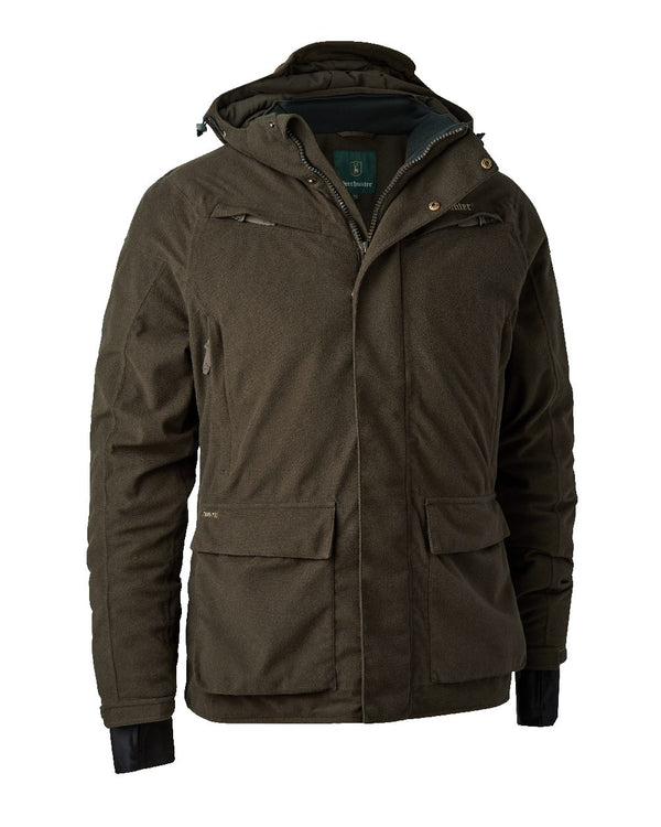 Wood coloured Deerhunter Heat Game Jacket on white background #colour_wood