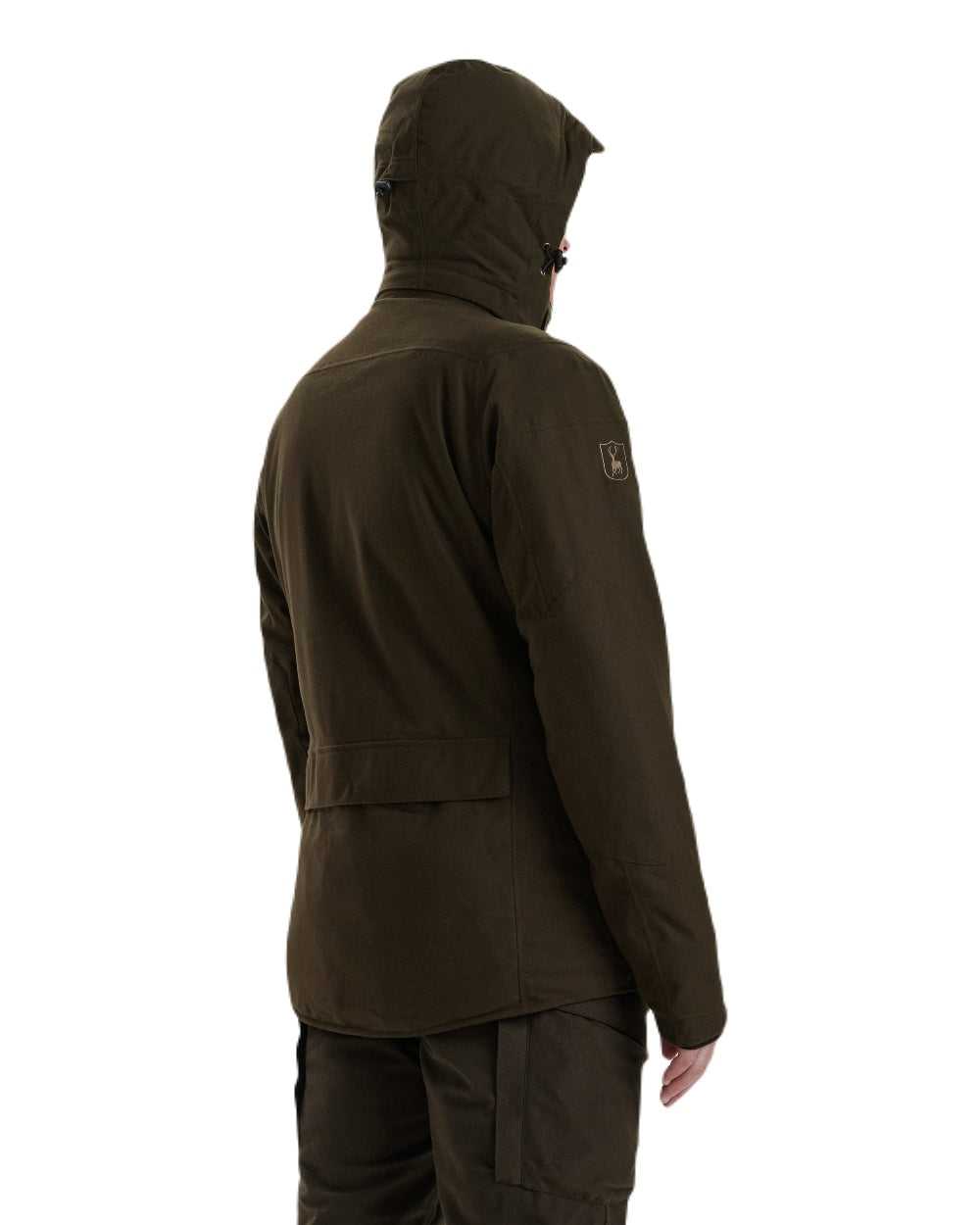 Wood coloured Deerhunter Heat Game Jacket on white background #colour_wood