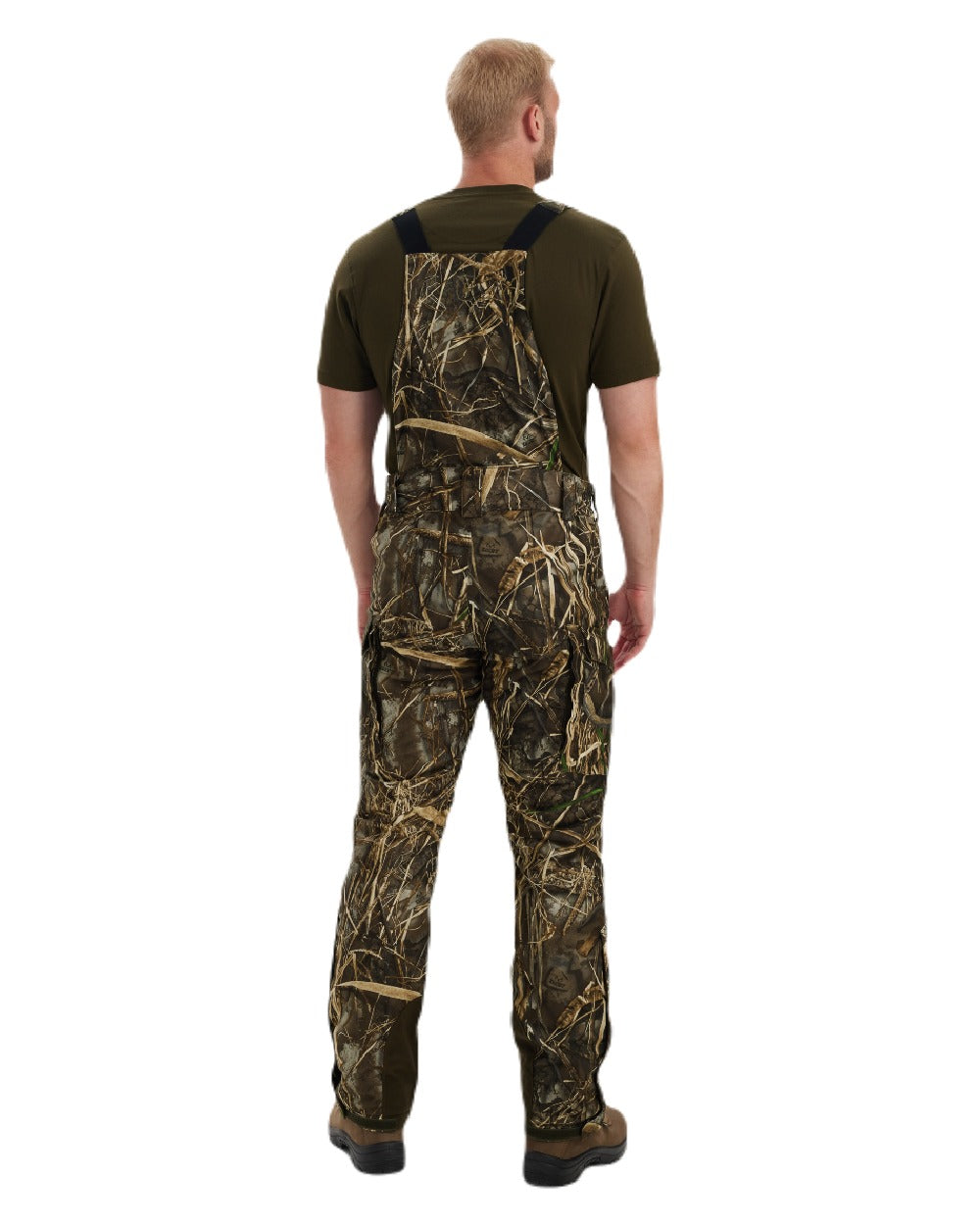 Realtree Max-7 coloured Deerhunter Heat Game Trousers on white background #colour_realtree-max-7