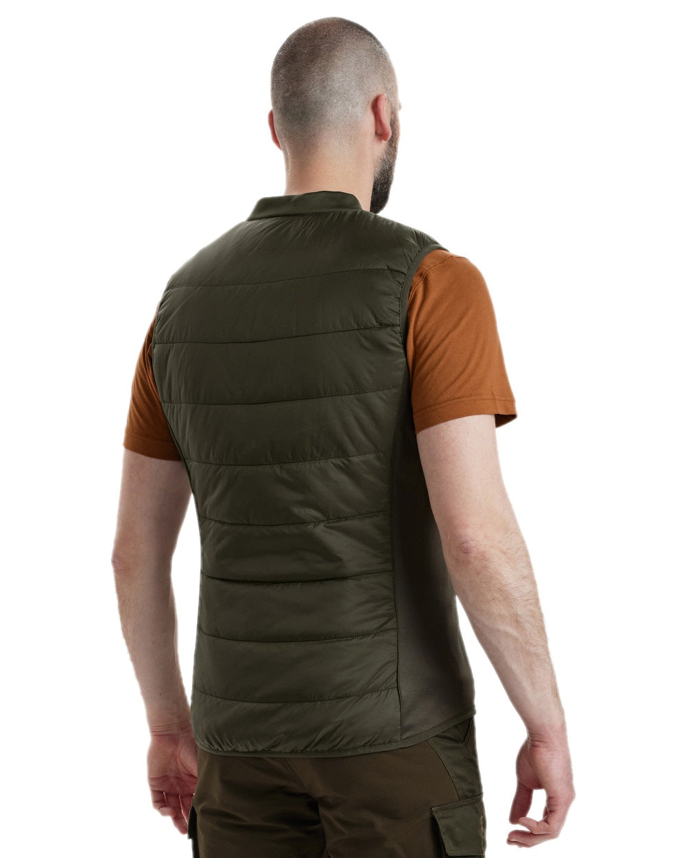 Deep Green Coloured Deerhunter Heat Inner Waistcoat on white background #colour_deep-green