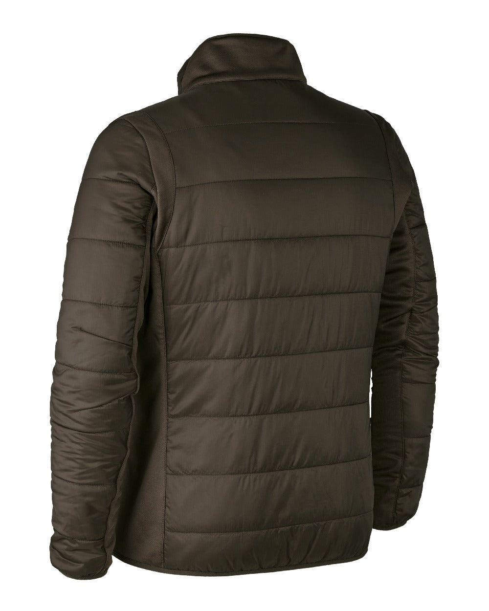 Wood coloured Deerhunter Heat Padded Jacket on white background #colour_wood