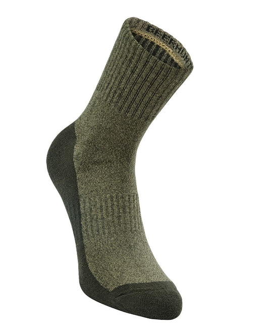 Green coloured Deerhunter Hemp Mix Ankle Socks on white background #colour_green