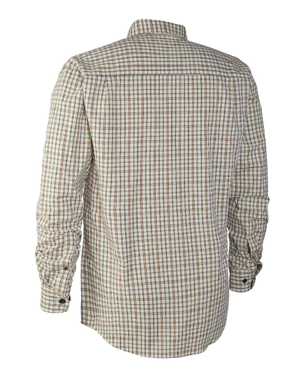 Green Check coloured Deerhunter Henry Shirt on white background #colour_green-check