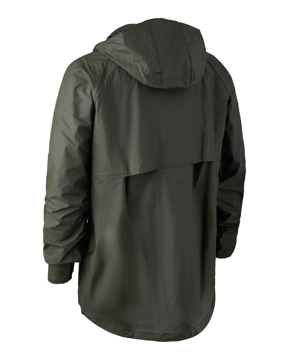 Art Green coloured Deerhunter Hurricane Rain Jacket on white background #colour_art-green