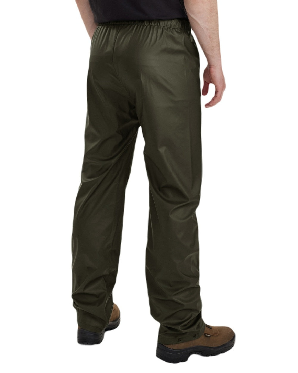 Art Green coloured Deerhunter Hurricane Rain Trousers on white background #colour_art-green
