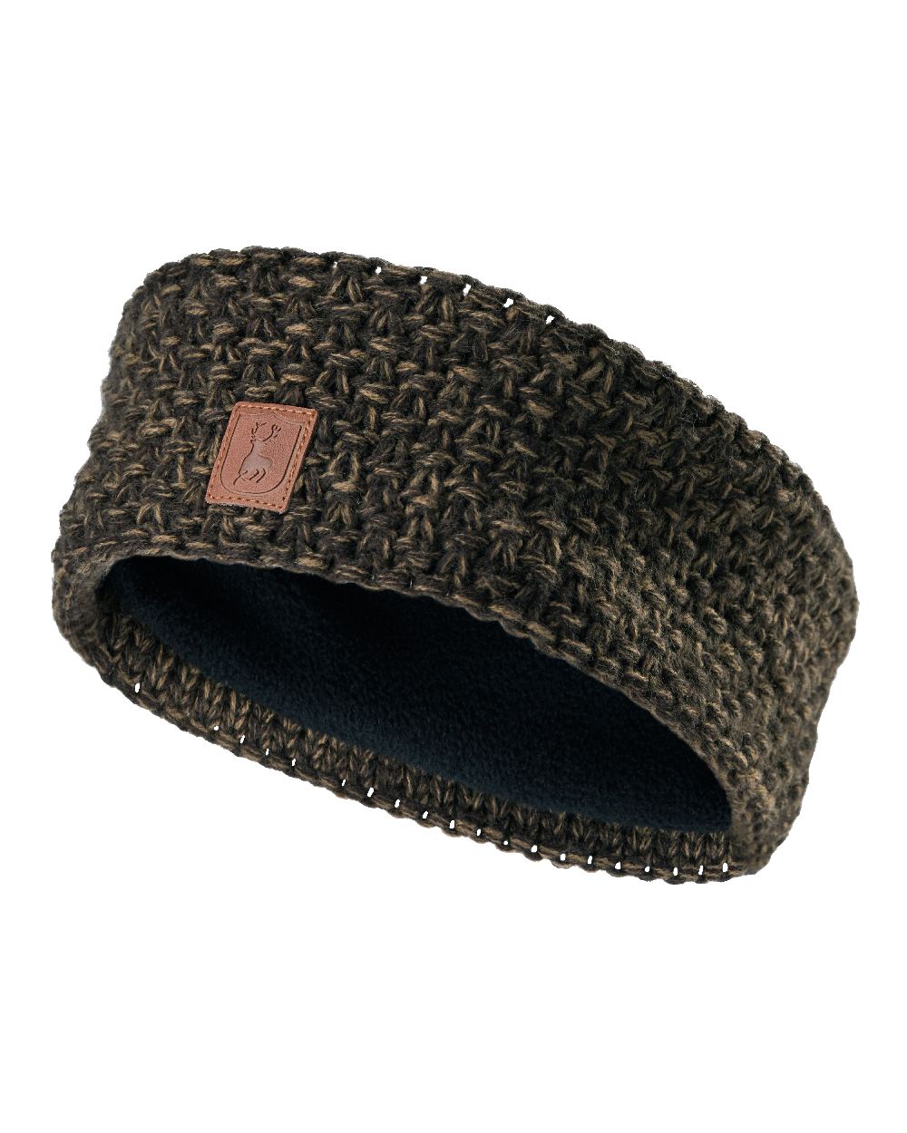 Art Green coloured Deerhunter Ladies Knitted Headband on white background #colour_art-green