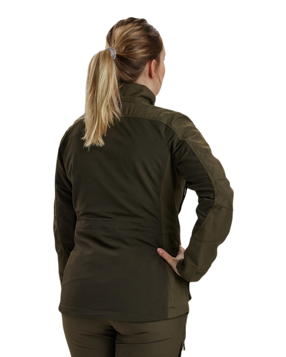 Palm Green coloured Deerhunter Lady Ann Extreme Jacket on white background #colour_palm-green