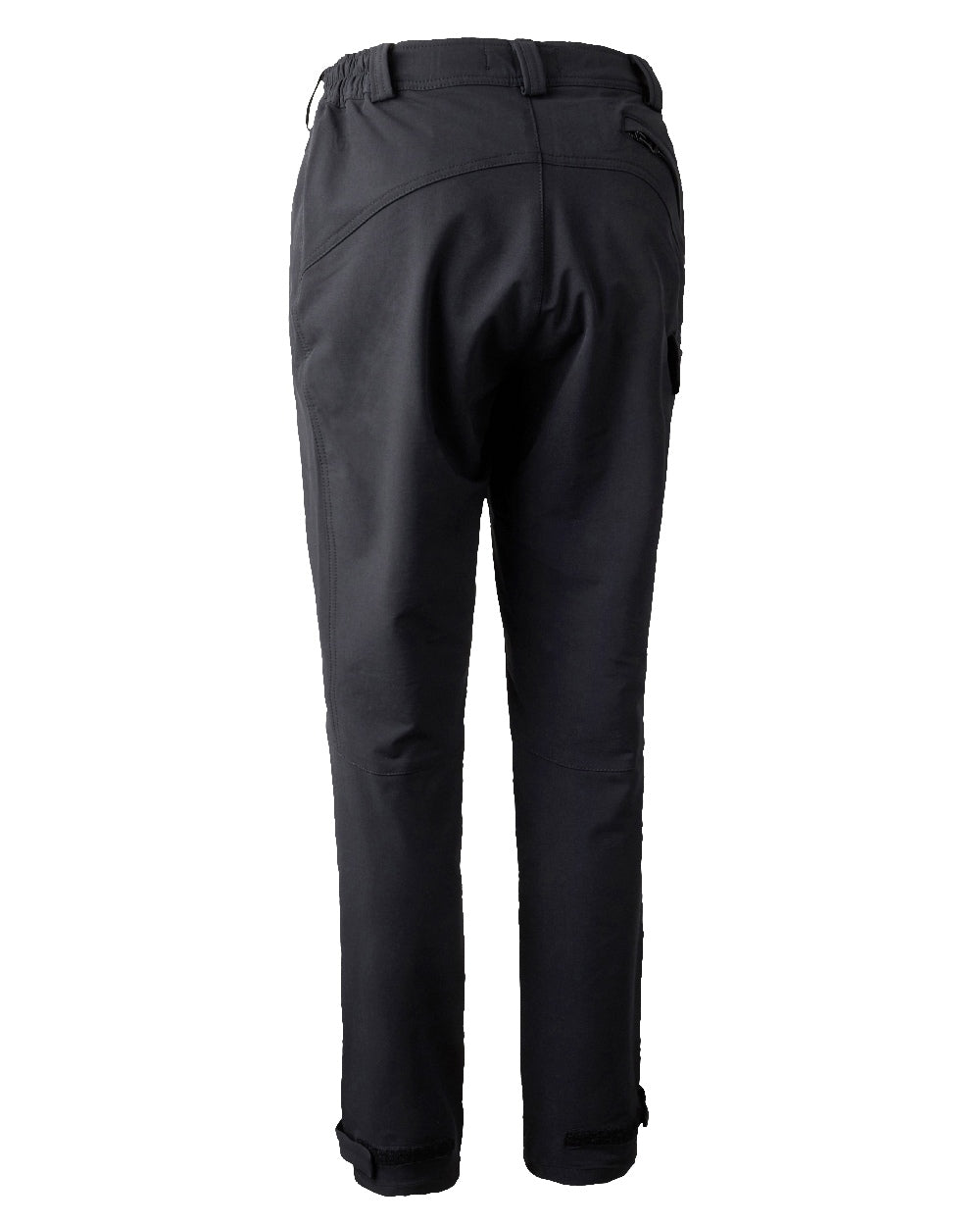Black coloured Deerhunter Lady Ann Stretch Trousers on white background #colour_black