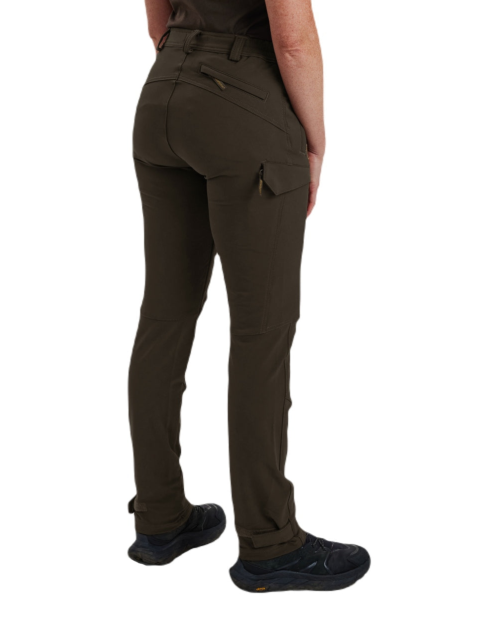 Fallen Leaf coloured Deerhunter Lady Ann Stretch Trousers on white background #colour_fallen-leaf