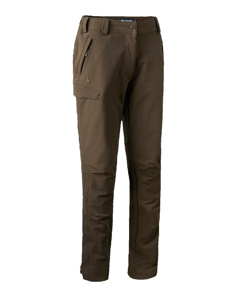 Fallen Leaf coloured Deerhunter Lady Ann Stretch Trousers on white background #colour_fallen-leaf