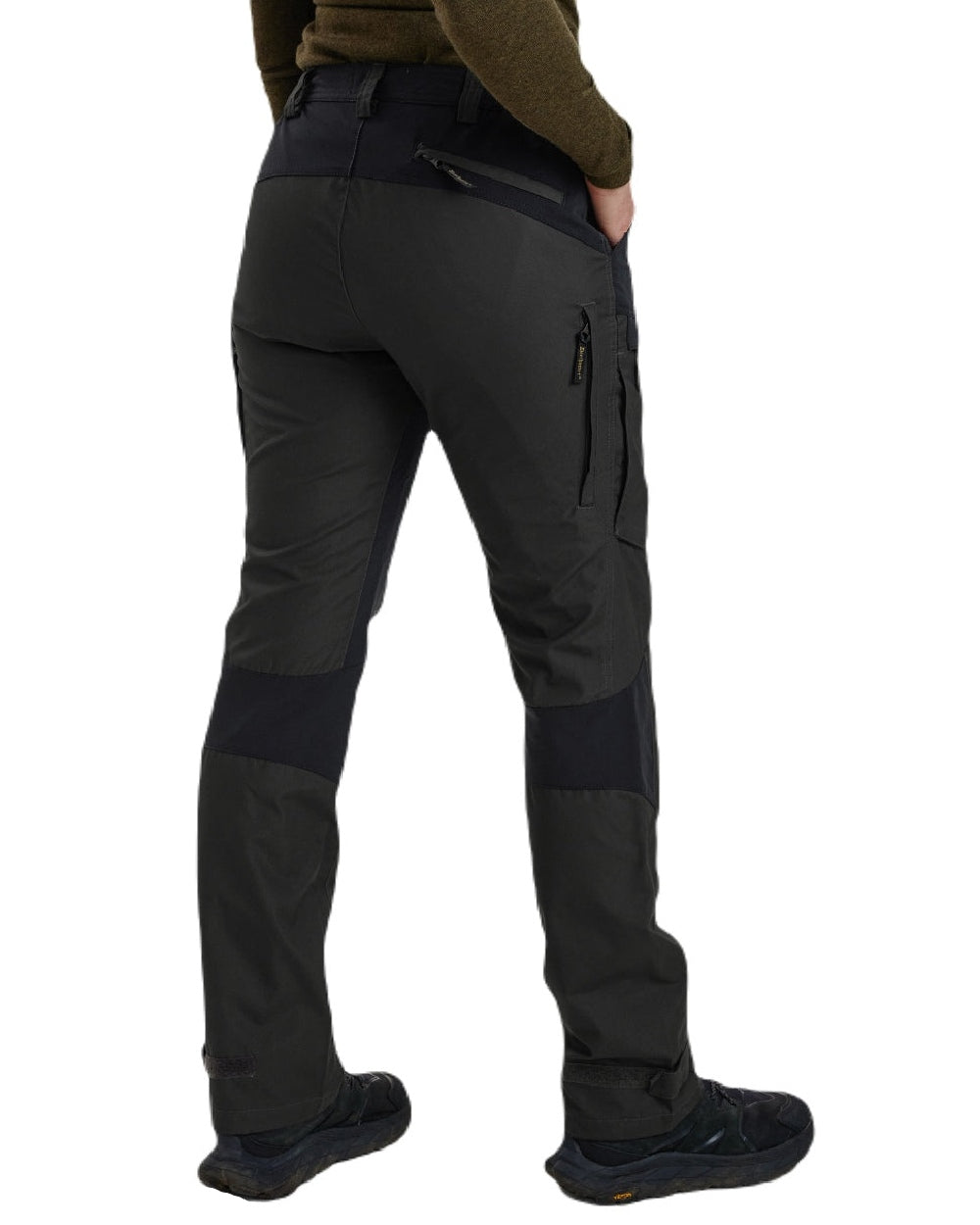 Black Ink coloured Deerhunter Lady Ann Trousers With Membrane on white background #colour_black-ink
