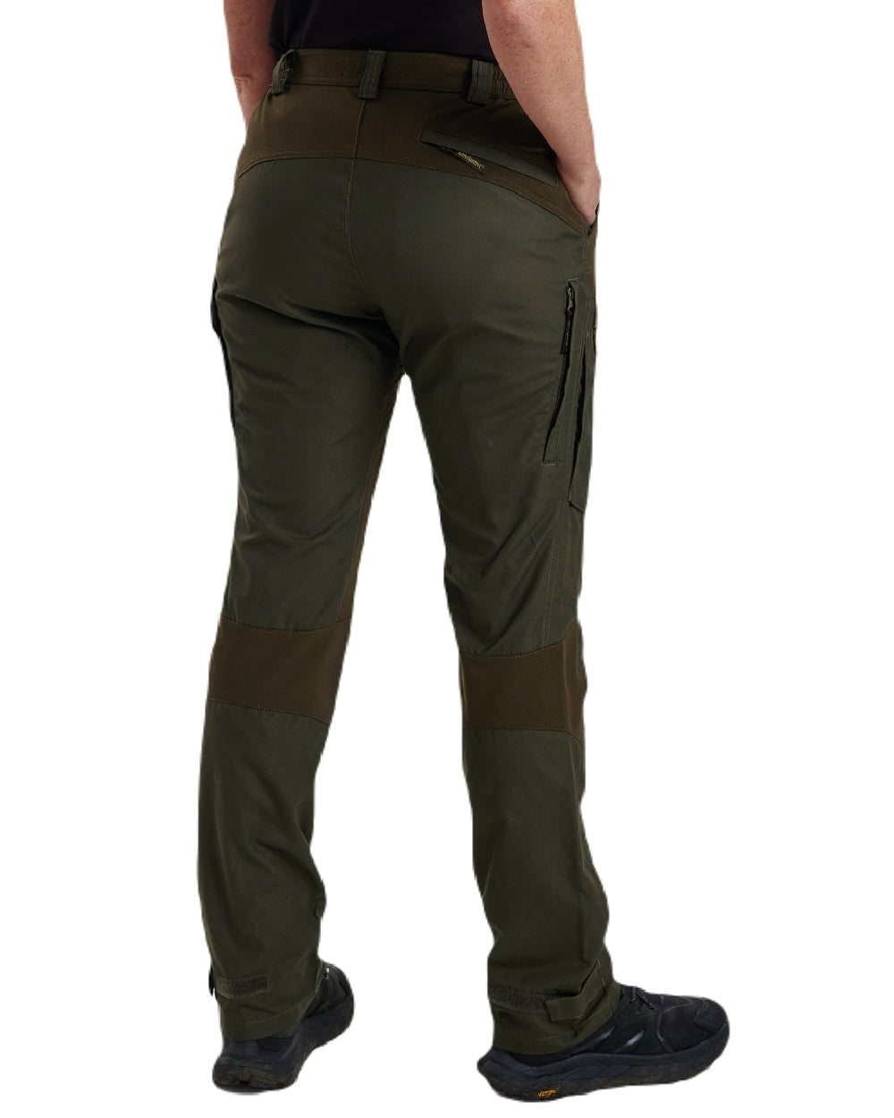Deep Green coloured Deerhunter Lady Ann Trousers With Membrane on white background #colour_deep-green