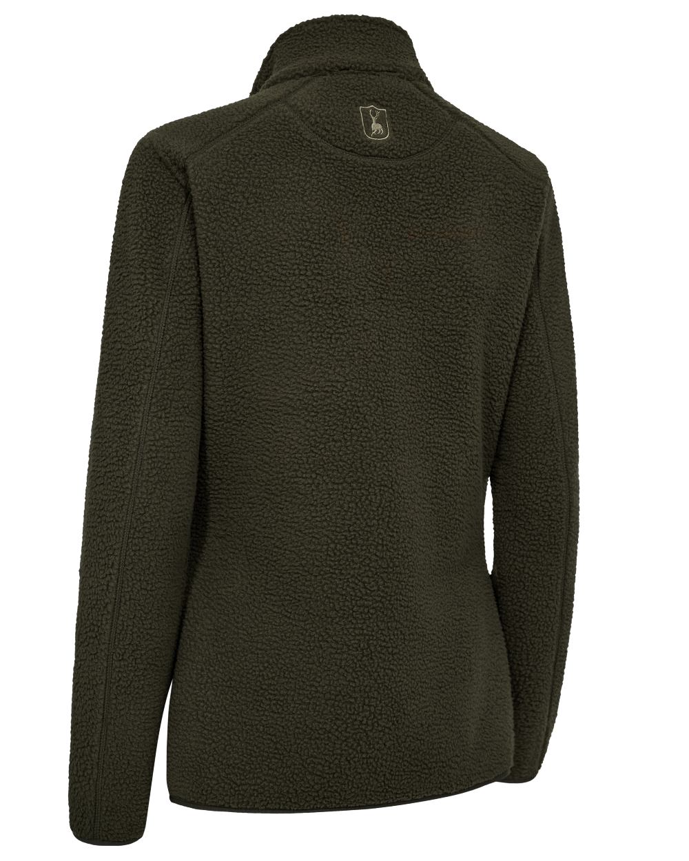 Forest Green coloured Deerhunter Lady Atlas Fleece Jacket on white background #colour_forest-green