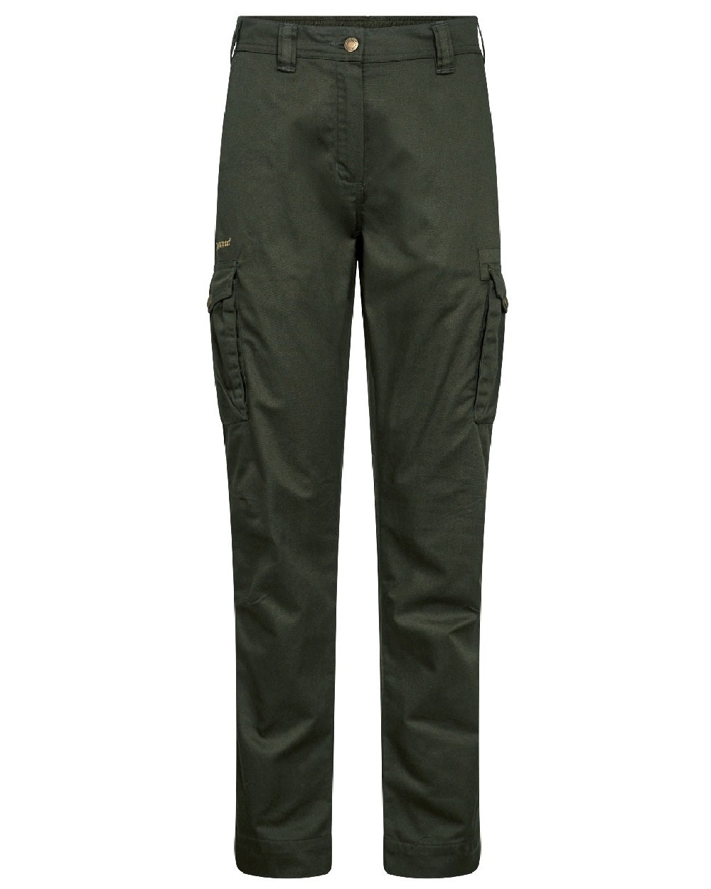 Timber coloured Deerhunter Lady Atlas Trousers on white background #colour_timber