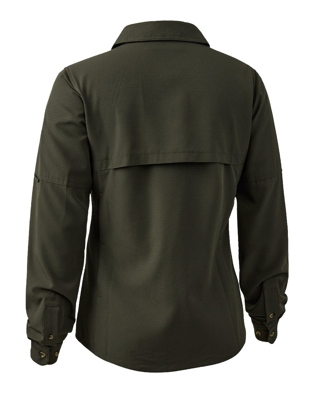 Forest Green coloured Deerhunter Lady Canopy Shirt on white background #colour_forest-green