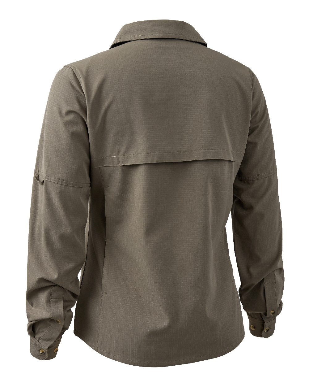 Stone Grey coloured Deerhunter Lady Canopy Shirt on white background #colour_stone-grey