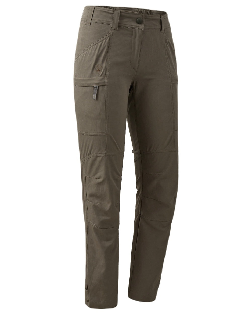 Stone Grey coloured Deerhunter Lady Canopy Trousers on white background #colour_stone-grey