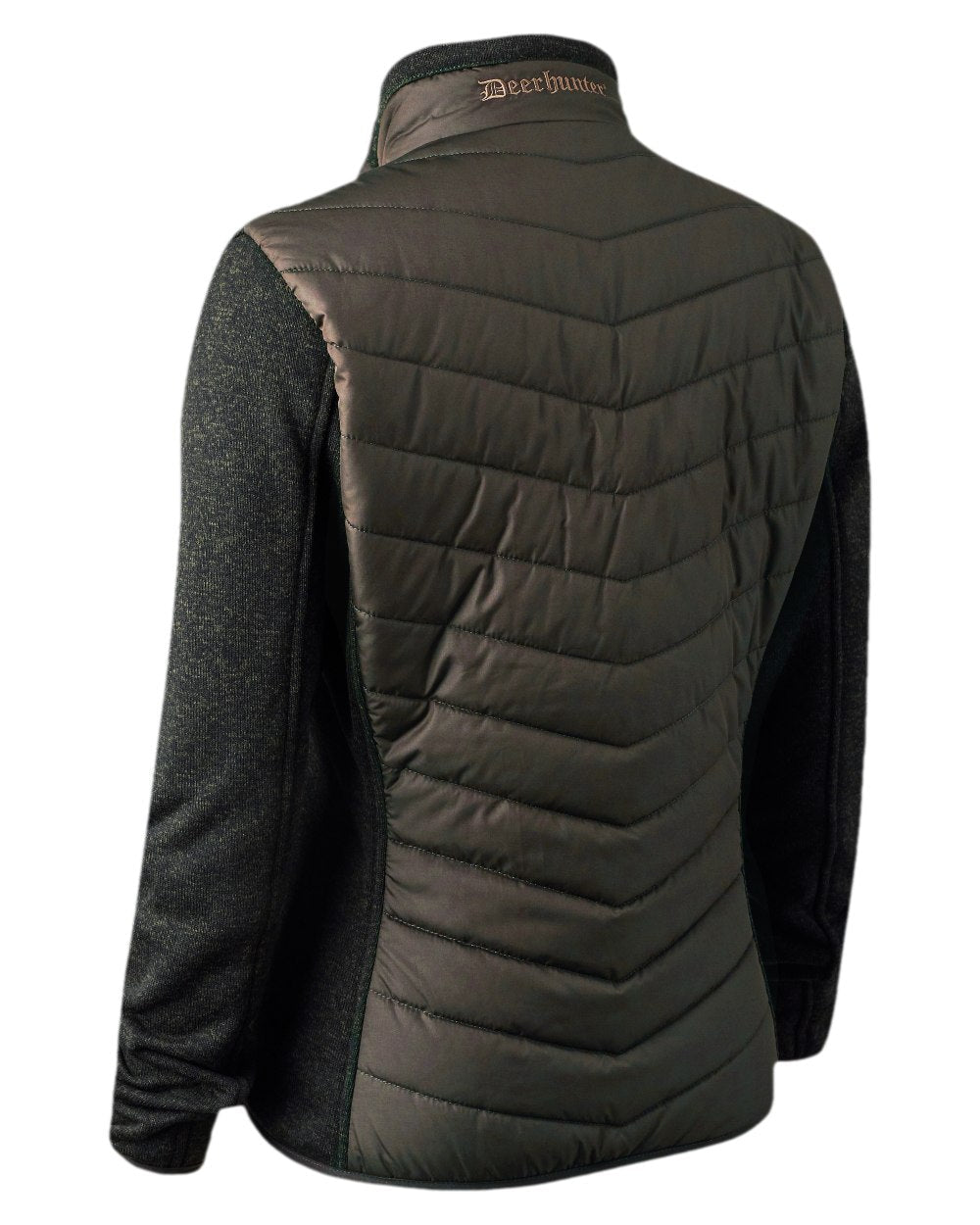 Timber Coloured Deerhunter Lady Caroline Padded Jacket on white background #colour_timber