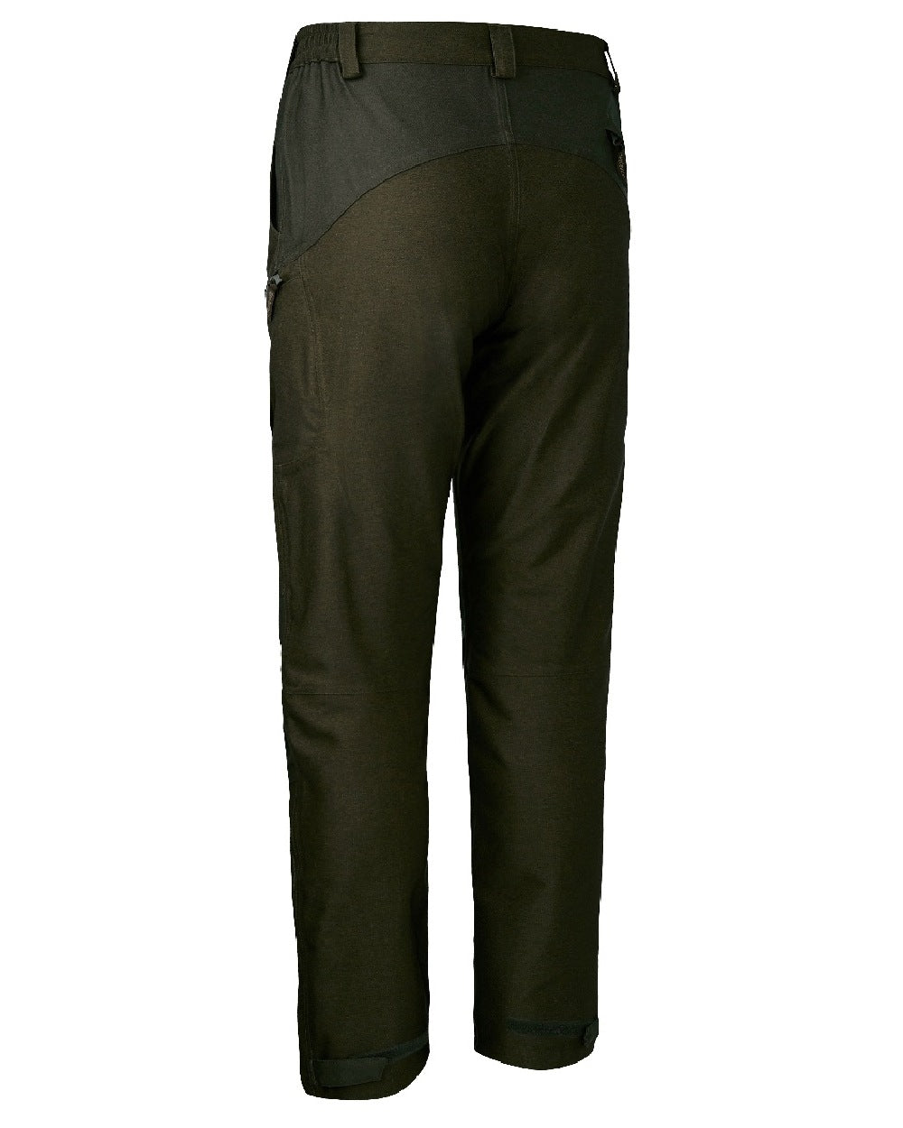 Olive Night Melange coloured Deerhunter Lady Chasse Trousers on white background #colour_olive-night-melange