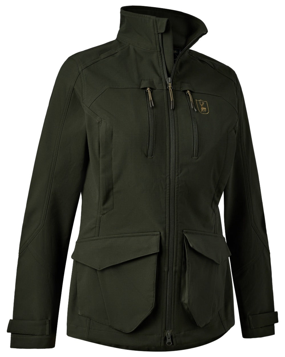 Forest Ember coloured Deerhunter Lady Climate Jacket with 37.5® Technology on white background #colour_forest-ember