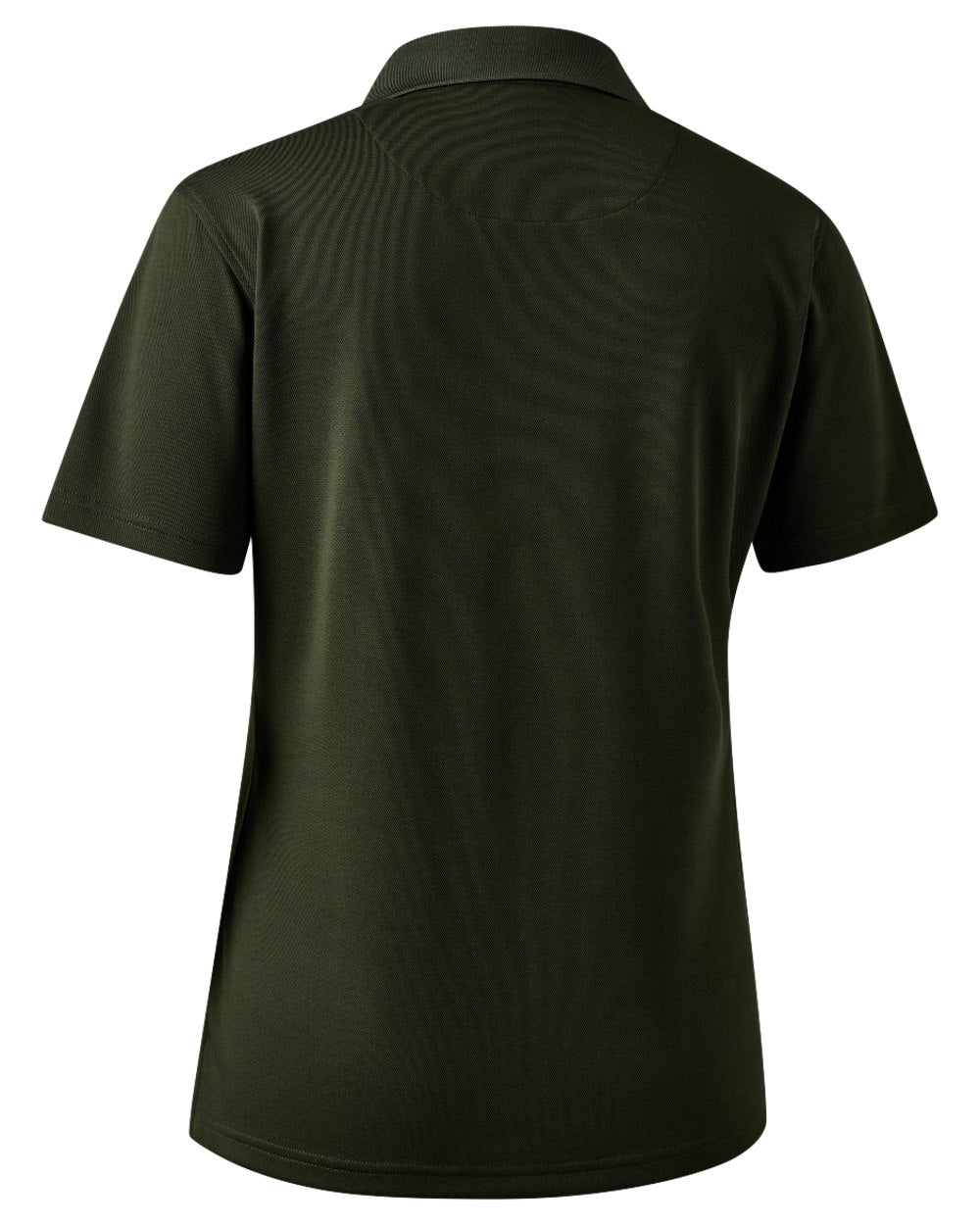 Forest Ember coloured Deerhunter Lady Climate Polo Shirt with 37.5® Technology on white background #colour_forest-ember