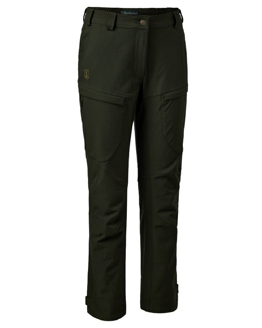 Forest Ember coloured Deerhunter Lady Climate Trousers with 37.5® Technology on white background #colour_forest-ember