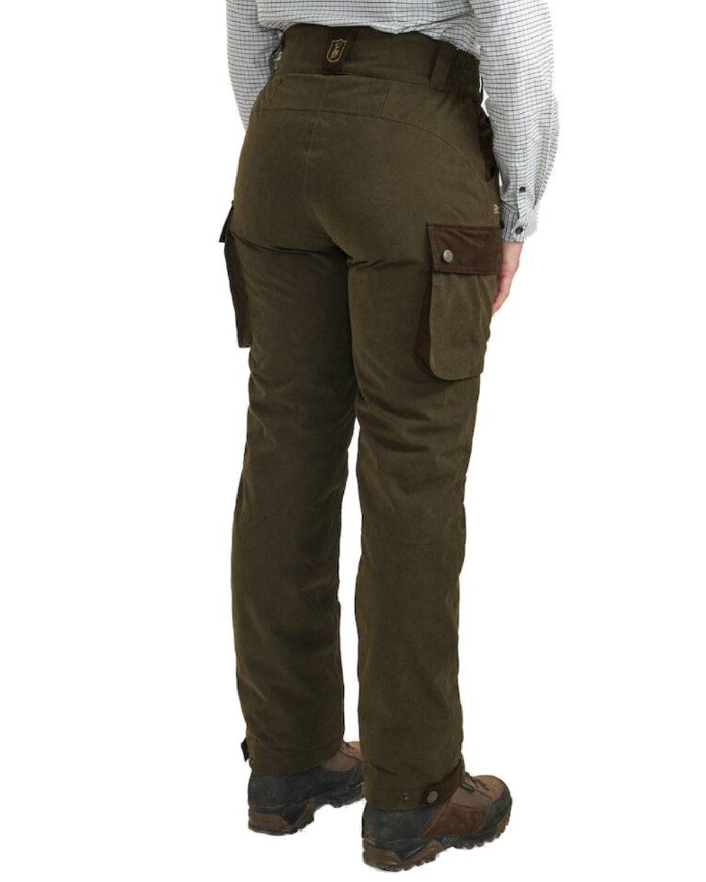 Tarmac Green coloured Deerhunter Lady Eagle Trousers on white background #colour_tarmac-green