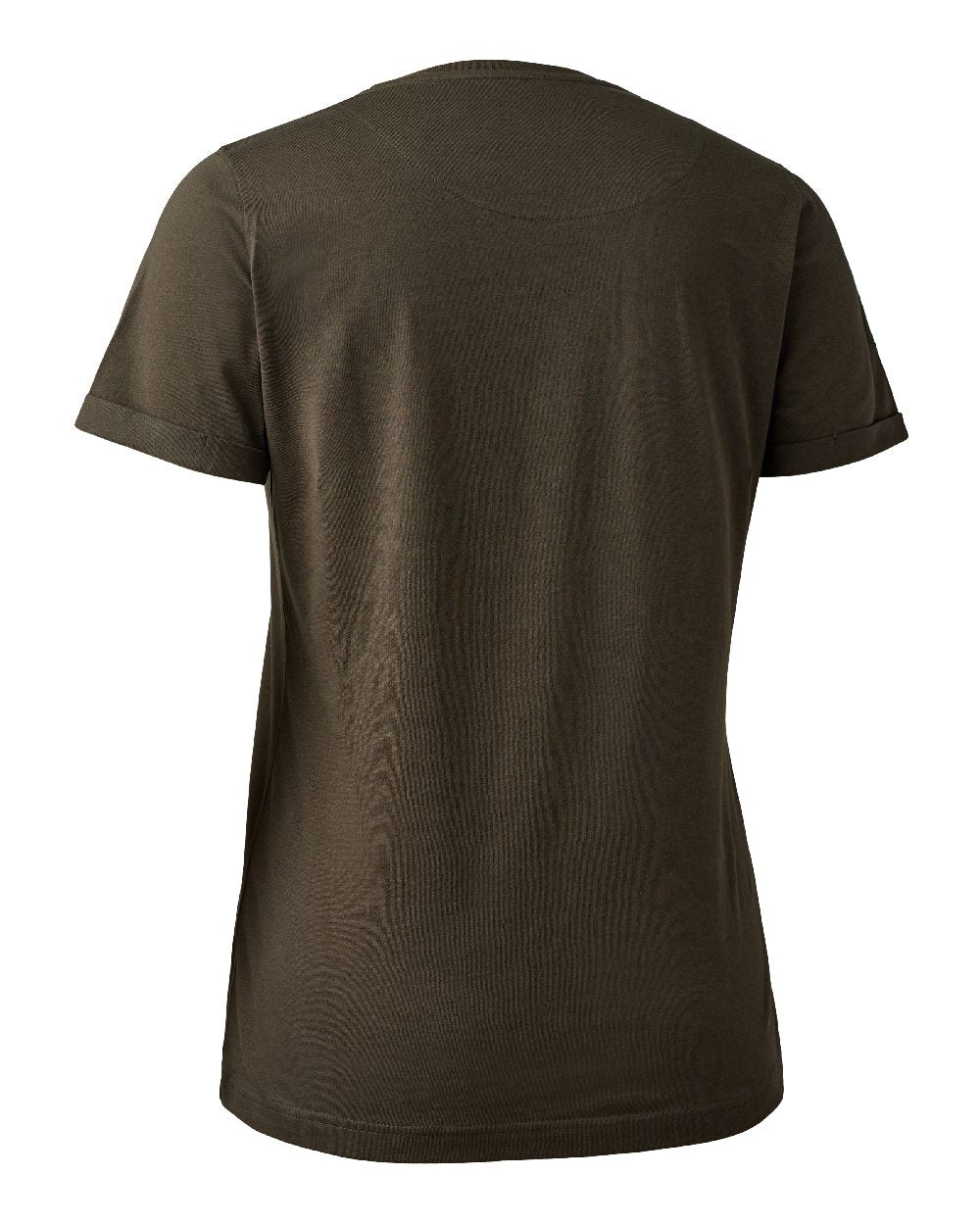 Adventure Green coloured Deerhunter Lady Ella T-Shirt on white background #colour_adventure-green