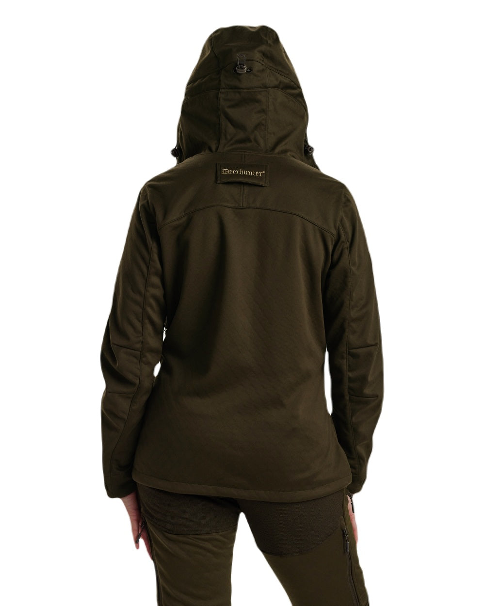 Art Green coloured Deerhunter Lady Excape Softshell Jacket on white background #colour_art-green