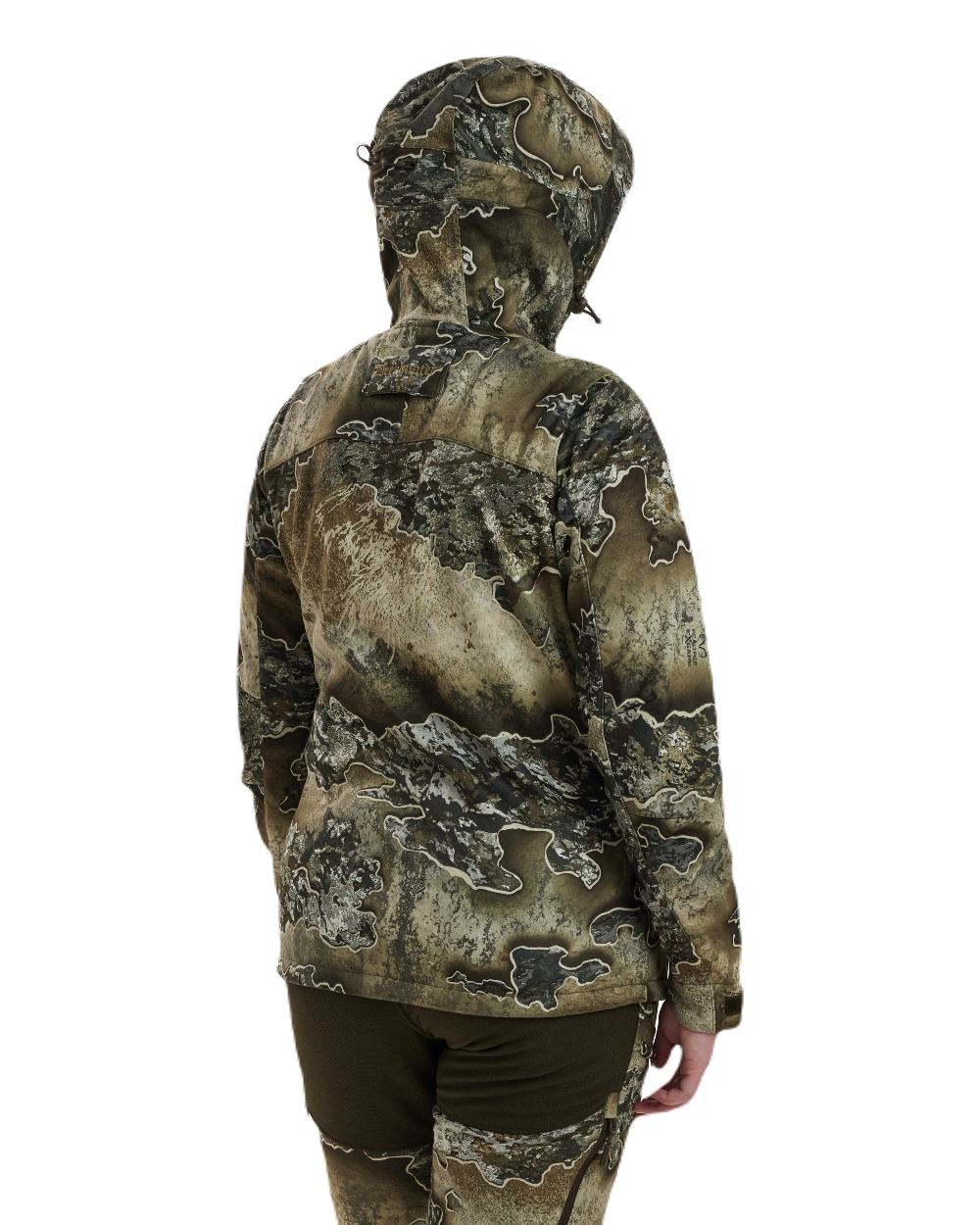 Realtree Excape coloured Deerhunter Lady Excape Softshell Jacket on white background #colour_realtree-excape