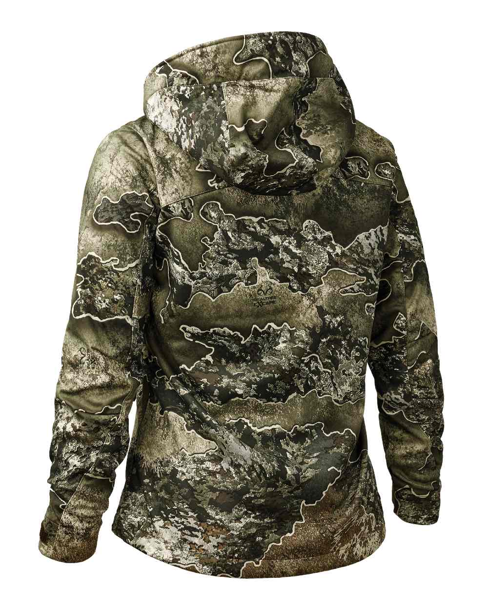 Realtree Excape coloured Deerhunter Lady Excape Softshell Jacket on white background #colour_realtree-excape