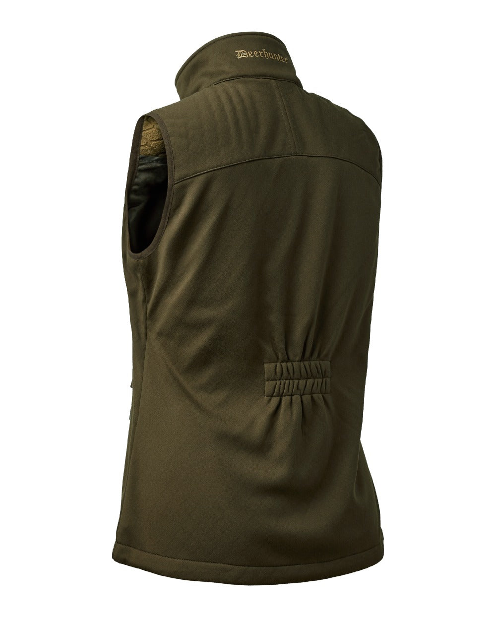 Art Green coloured Deerhunter Lady Excape Softshell Waistcoat on white background #colour_art-green