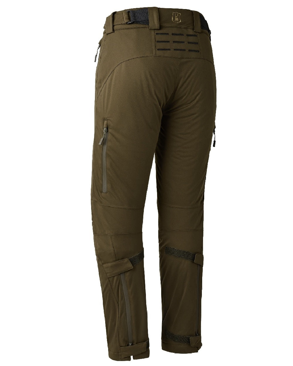 Art Green coloured Deerhunter Lady Excape Winter Trousers on white background #colour_art-green