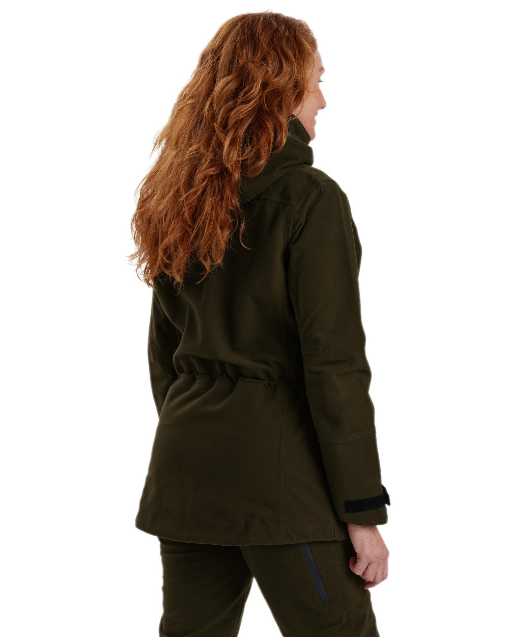 Peat Coloured Deerhunter Lady Gabby Jacket on white background #colour_peat