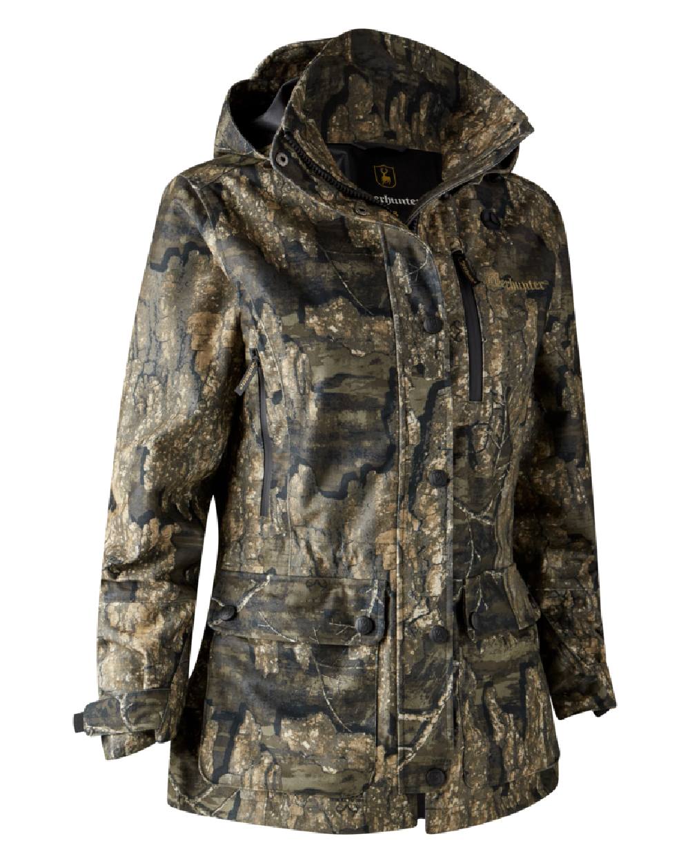 Realtree Timber Coloured Deerhunter Lady Gabby Jacket on white background #colour_realtree-timber