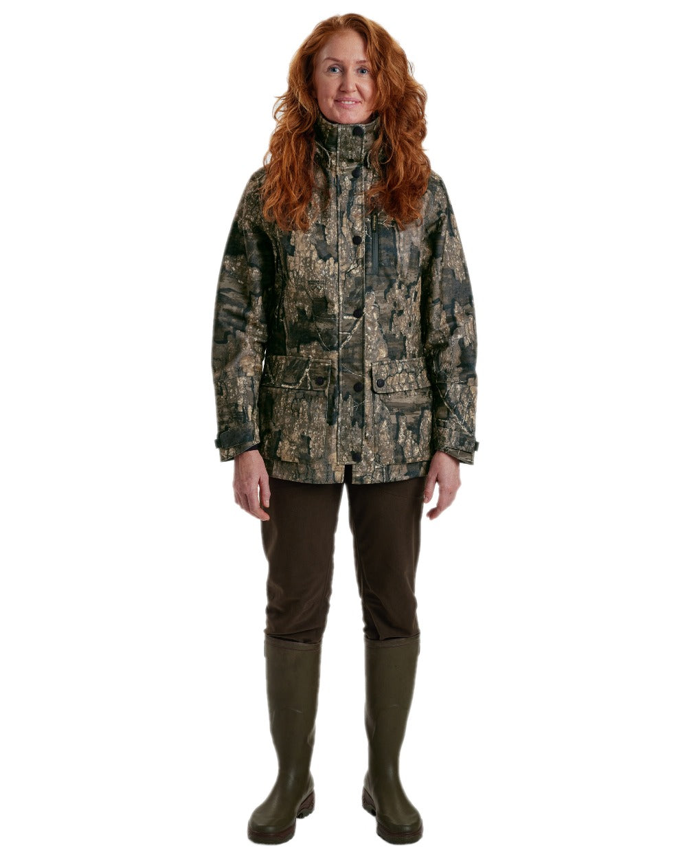Realtree Timber Coloured Deerhunter Lady Gabby Jacket on white background #colour_realtree-timber